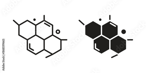 Molecule icons for website design and development, app development. EPS10
