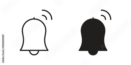 Notification bell icons for website design and development, app development. EPS10