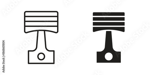 Piston icons for website design and development, app development. EPS10