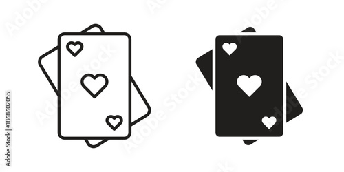 Playing cards icons for website design and development, app development. EPS10