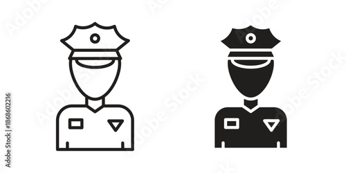 Police icons for website design and development, app development. EPS10