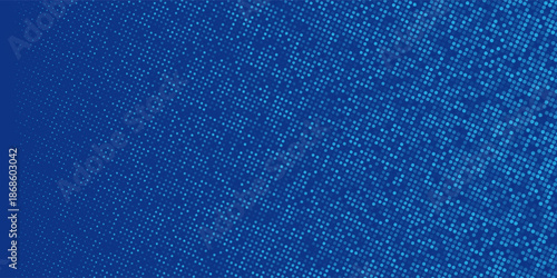 Blue Pixel Background with Abstract Digital Square Grid Pattern, Futuristic Dotted Mesh and Gradient Effect, Geometric Minimal Technology Design for Modern UI, Data, Network, and Innovation Concepts