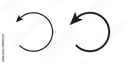 Reset icons for website design and development, app development. EPS10