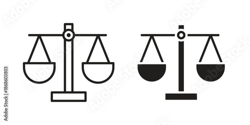 Scale icons for website design and development, app development. EPS10