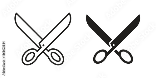 Scissor icons for website design and development, app development. EPS10