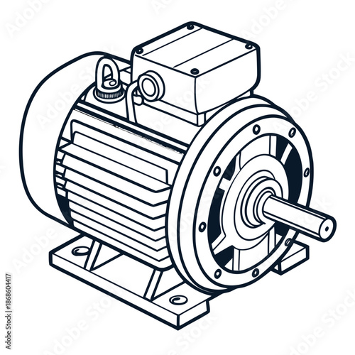 Electric motor with mounted controller