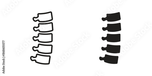 Spine icons for website design and development, app development. EPS10