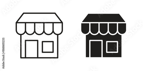 Store icons for website design and development, app development. EPS10
