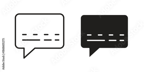 Subtitles icons for website design and development, app development. EPS10