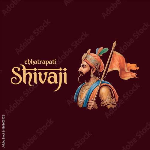 Shivaji Jayanti typography vector t-shirt print