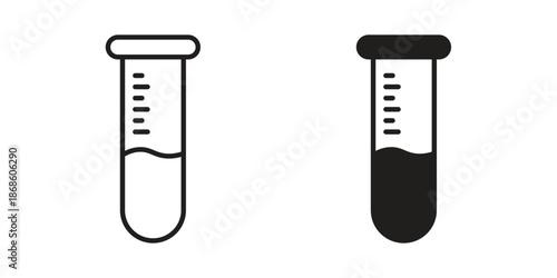 Test tube icons for website design and development, app development. EPS10