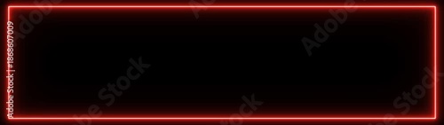 Wallpaper Mural Neon abstract red color rectangle shape line animation. Torontodigital.ca