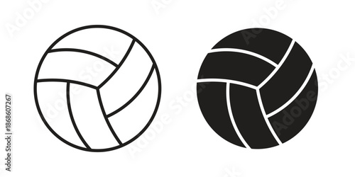 Volley ball icons for website design and development, app development. EPS10