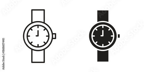 Watch icons for website design and development, app development. EPS10
