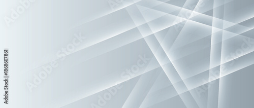 Gray and white gradient background with a glowing white stroke effect decoration. Background concept with modern and futuristic light spotlight design. VOL. 4