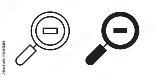 Zoom out icons for website design and development, app development. EPS10