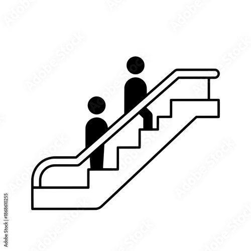 People on Moving Escalator
