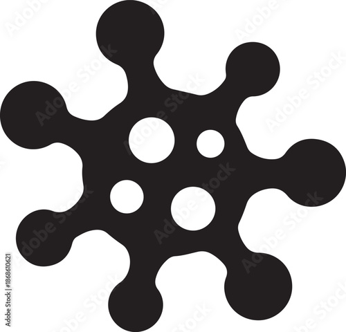 Bacterias vector icon isolated on white background