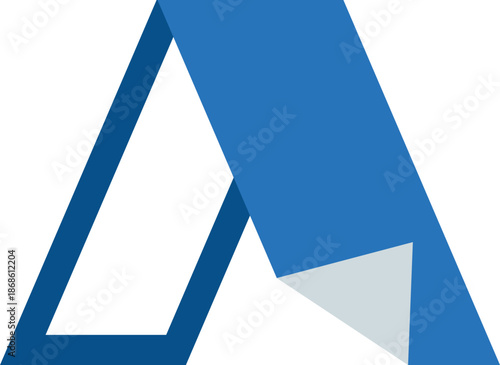 blue3dletterwithgreytriangle