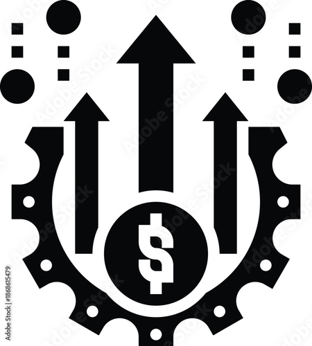 Financial Growth and Business Development Illustration