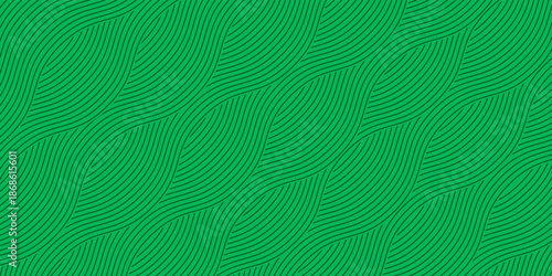 farm green banner, organic abstract background with fields. wavy green lines, natural organic products. striped farmer green Pattern