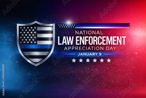 National Law Enforcement Appreciation Day Concept Honoring Service, Dedication and Community Support