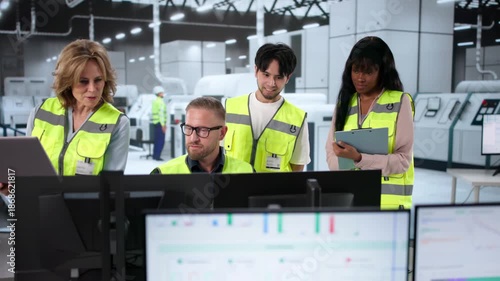 Young Engineers Learning Industrial Manufacturing