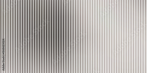 Vector ribbed glass texture background. Light grey white ribbed glass. Mesh gradient. acrylic ribbed bath surface. Ribbed glass background semitransparent overlay.