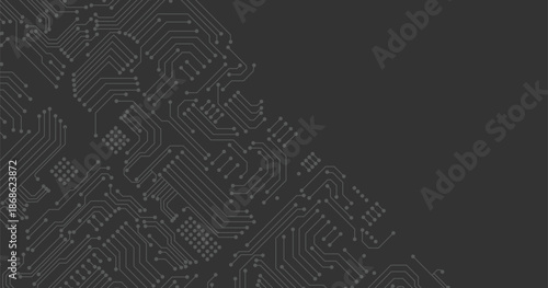 Circuit technology background with hi-tech digital vector illustration..