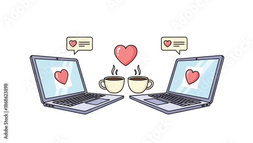 Online Dating: Laptops, Coffee, and Hearts