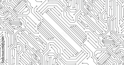 Circuit technology background with hi-tech digital data connection system and computer electronic design. 