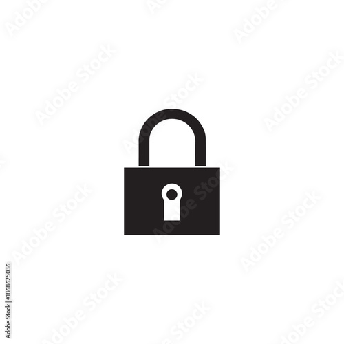 Free Download Lock icon isolated on white background vector. - GFXLoad