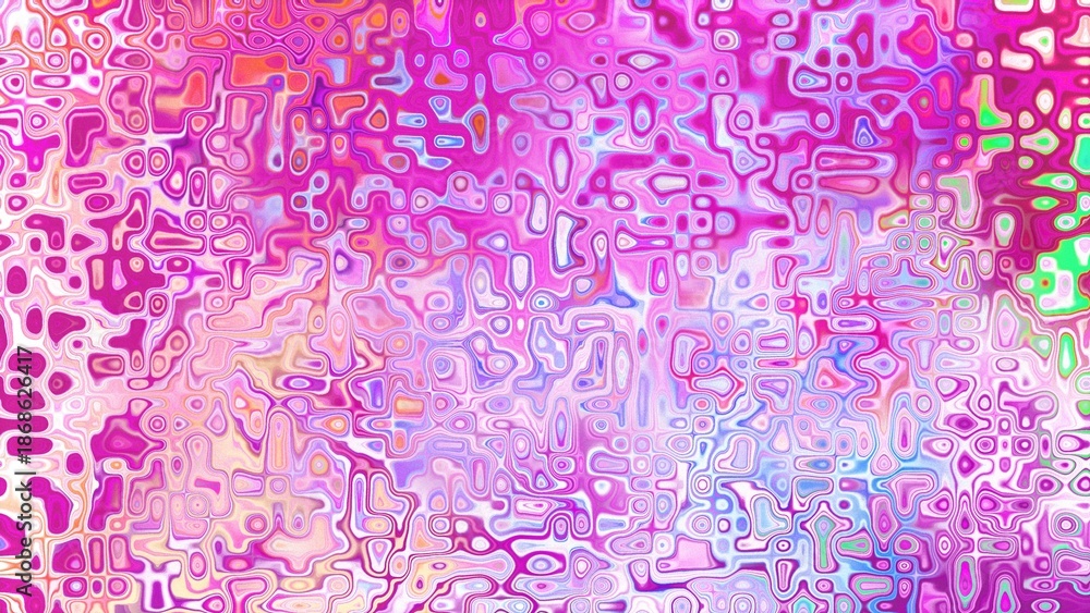 Fototapeta premium Abstract organic cellular texture with soft purple and pink tones, fluid mosaic pattern and dreamy digital surface