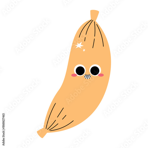 Delicious and Healthy Banana Fruit Vector Illustration