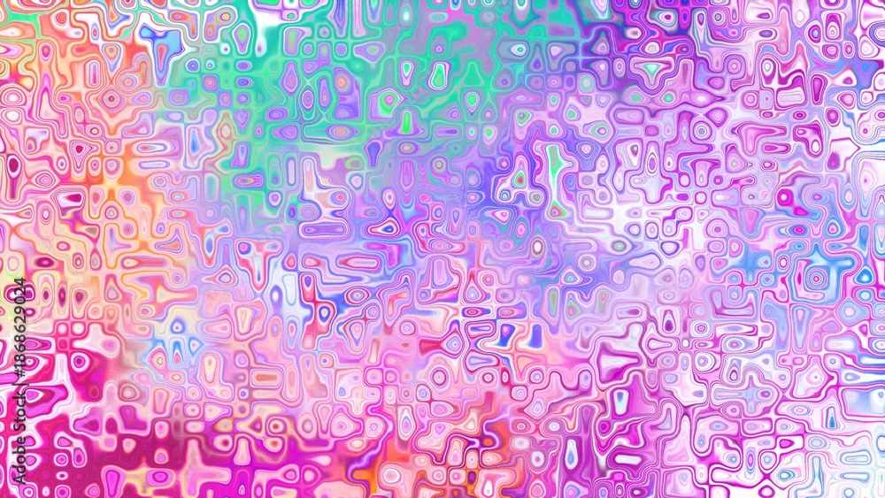 Fototapeta premium Abstract organic cellular texture with soft purple and pink tones, fluid mosaic pattern and dreamy digital surface