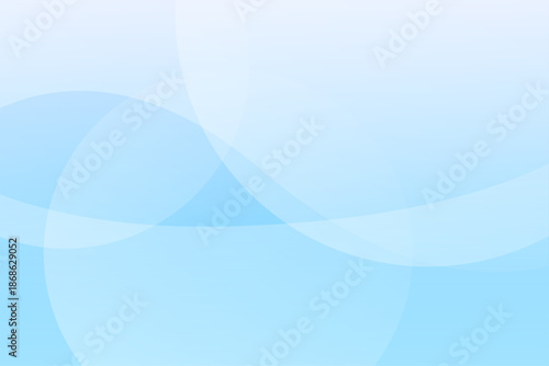 淡い水色と曲線が重なる柔らかく優しい抽象背景イラスト
