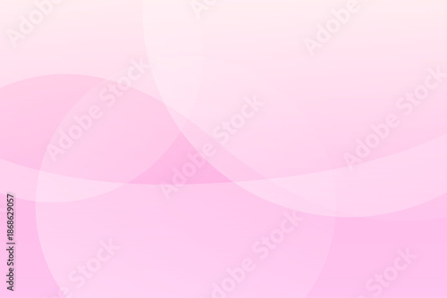 淡いピンクと曲線が重なる柔らかく優しい抽象背景イラスト