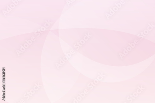 淡いピンクと曲線が重なる柔らかく優しい抽象背景イラスト
