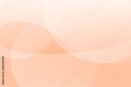 淡いオレンジと曲線が重なる柔らかく優しい抽象背景イラスト