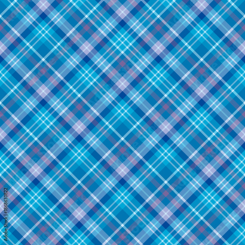 Seamless pattern with glorious blue colors for plaid, fabric, textile, clothes, tablecloth and other things. Vector image. 2