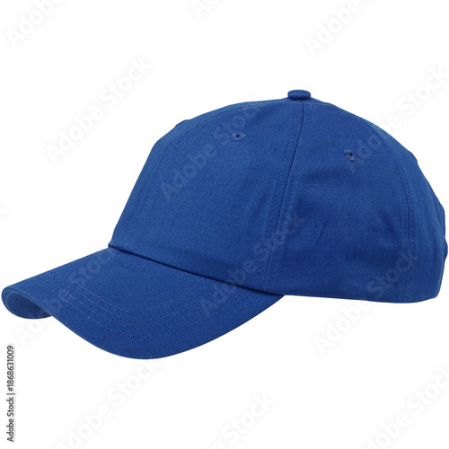 blue baseball cap