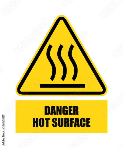 Danger hot surface
