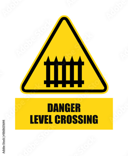 DANGER level crossing