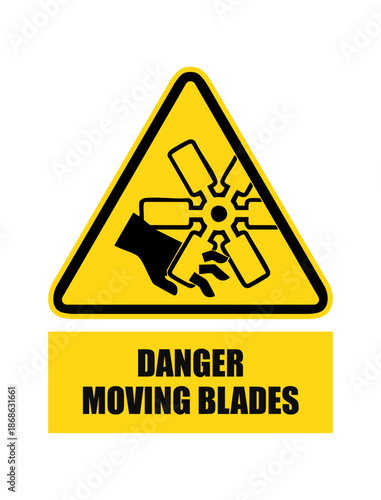 Danger movinfg blades