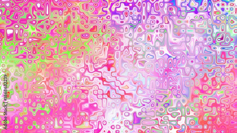 Fototapeta premium Abstract organic cellular texture with soft purple and pink tones, fluid mosaic pattern and dreamy digital surface