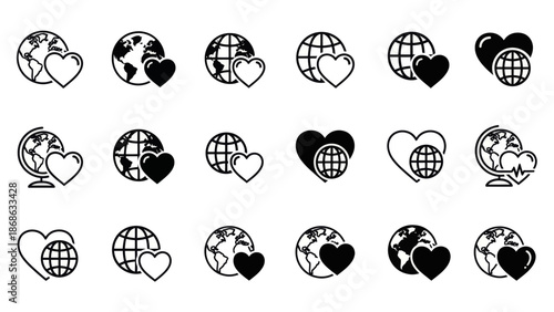 World Love Icons: Global Connection and Compassion