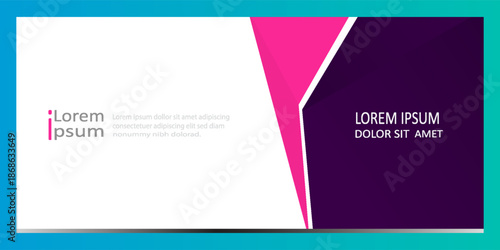 Modern tranquil banner design with a cool aquamarine breeze background.
