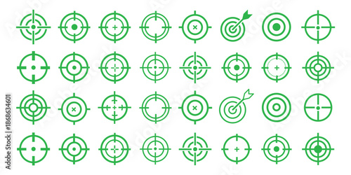 Target with arrow aiming for bullseye showing business goal and successful achievement
