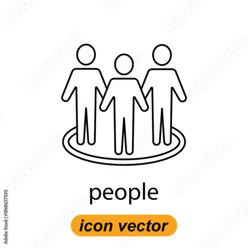 people icons. Flat illustrations of people vector icons for the web. Vector illustrations of company icons.