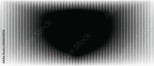 Vertical vector halftone uneven background. Particles fading grid black and white. Gradient transition grid. Abstract technological smooth transition.